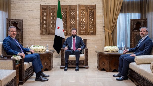 Suriye Cumhurbaşkanı Şara, Bakan Fidan’ı kabul etti