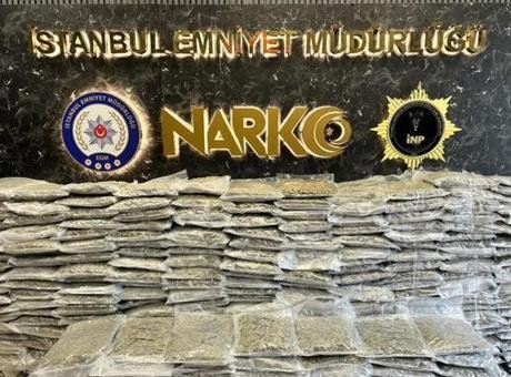 İstanbul’da uyuşturucu operasyonu! 409 kilo ele geçirildi
