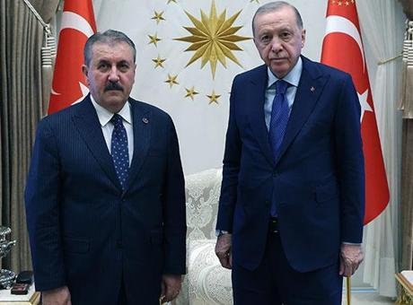 Cumhurbaşkanı Erdoğan, BBP Genel Başkanı Destici’yi kabul etti