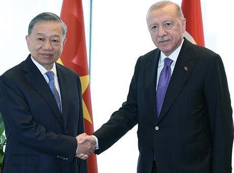 Cumhurbaşkanı Erdoğan Vietnam Devlet Başkanı To Lam ile görüştü