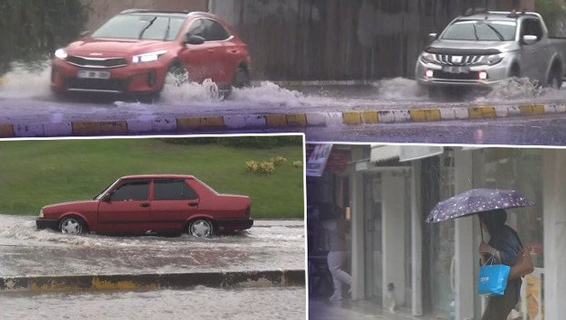 Yalova’da cadde ve sokaklar göle döndü