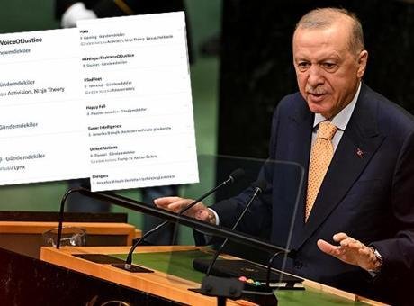 Cumhurbaşkanı Erdoğan’ın BM konuşması sanal medyada zirveye yerleşti: Adaletin Sesi Erdoğan