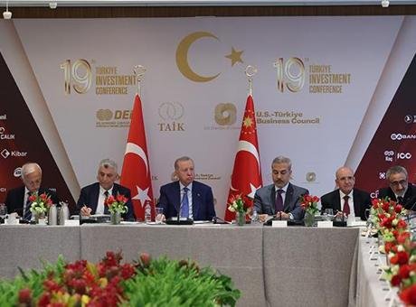 Cumhurbaşkanı Erdoğan, New York’ta iş adamlarıyla bir araya geldi