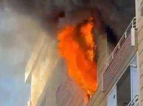 Mardin Kızıltepe’de yangın! Daire kullanılamaz hale geldi