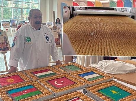 ‘Baklavaki’ye kızdı, baklavanın patentini aldı! Guinness Dünya Rekorları’na girdi