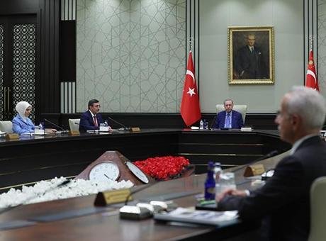 Kabine, Cumhurbaşkanı Erdoğan başkanlığında toplandı