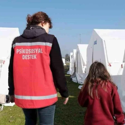 Afet ve acil durumlardan etkilenen 26 binden fazla kişiye psikososyal destek