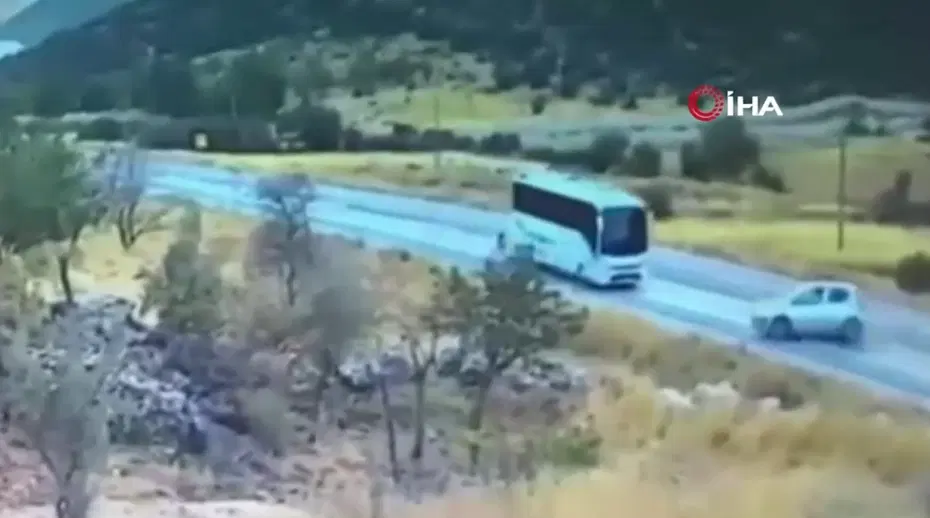 Gaziantep’te 7 kişinin hayatını kaybettiği kaza anı