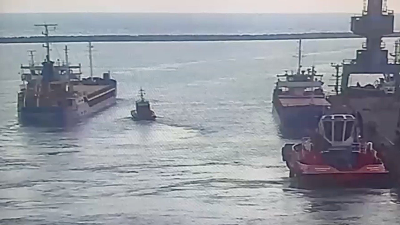 Marmara’da batan geminin İskenderun’dan çıkış görüntüsüne ulaşıldı