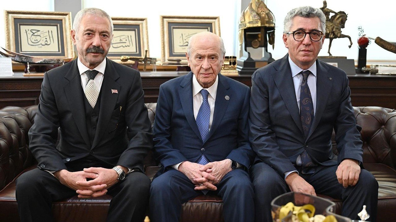 Sarallar ve Şahinler ailelerinden MHP Lideri Bahçeli’ye ziyaret