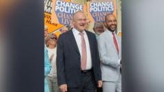 Ed Davey arrives at Lib Dem party conference
