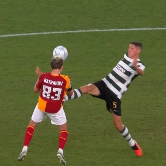 Cimbom öndeyken müsabakada olay pozisyon! Kırmızı kart beklentisine sarı kart çıktı!
