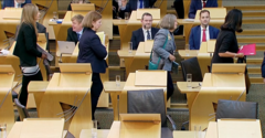 Reform MSPs walk out of parliament in protest against independence debate
