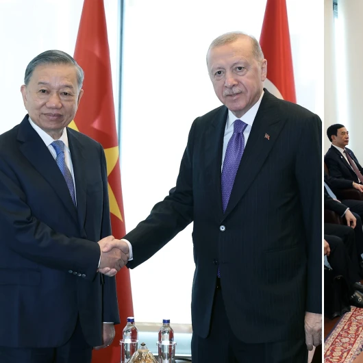 Cumhurbaşkanı Erdoğan, Vietnam Devlet Başkanı Lam ile görüştü