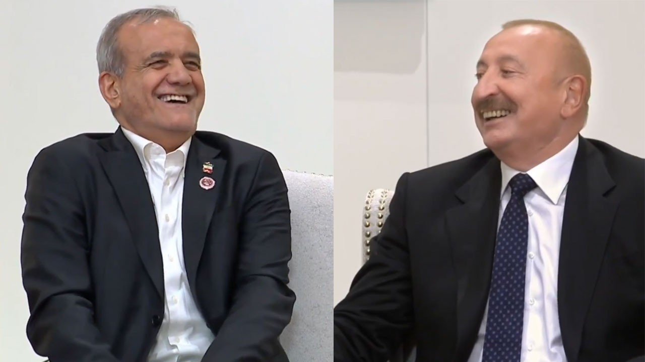 İki lider Türkçe sohbet etti! Aliyev ve Pezeşkiyan arasında “su” muhabbeti