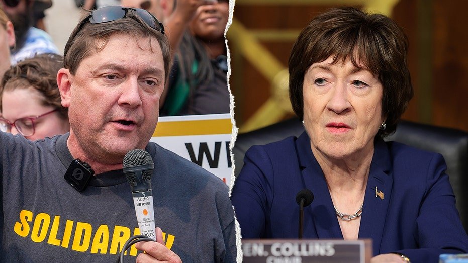 Dem Senate nominee silent after Susan Collins’ office was vandalized with vulgar message