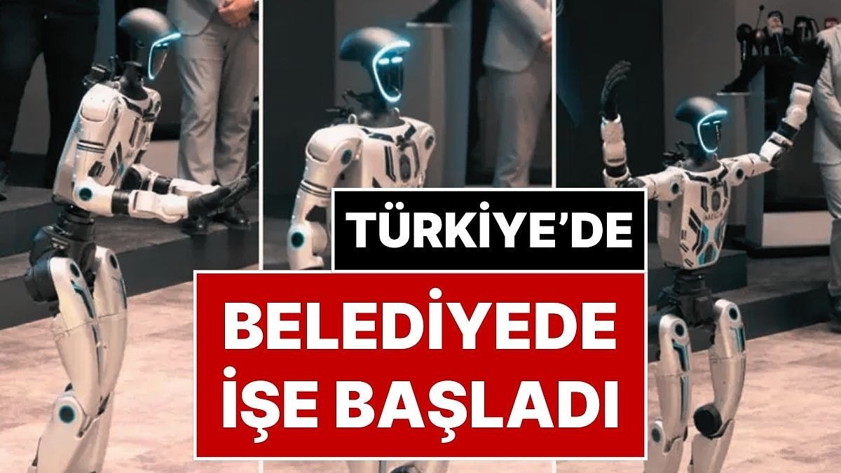 Bir Ay Boyunca Eğitilen İnsan Görünümlü Robot, Kayseri Melikgazi Belediyesi'nde İşe Başladı