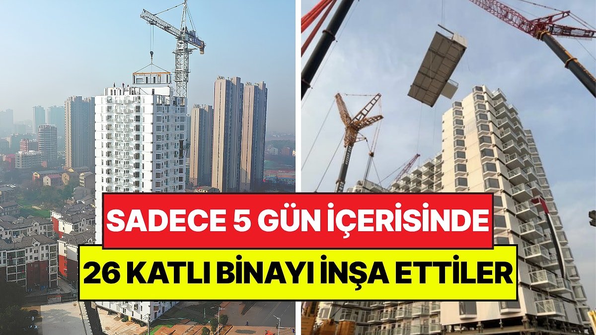 26 Katlı Binayı Sadece 5 Günde İnşa Ettiler: 1000 Yıl Ayakta Kalabileceği Söyleniyor