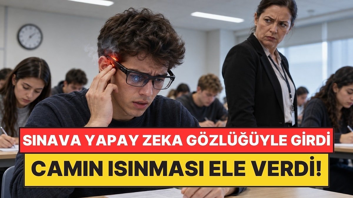 Sınava Yapay Zeka Gözlüğüyle Girdi: Gözlüğün Fazla Isınması Her Şeyi Ele Verdi