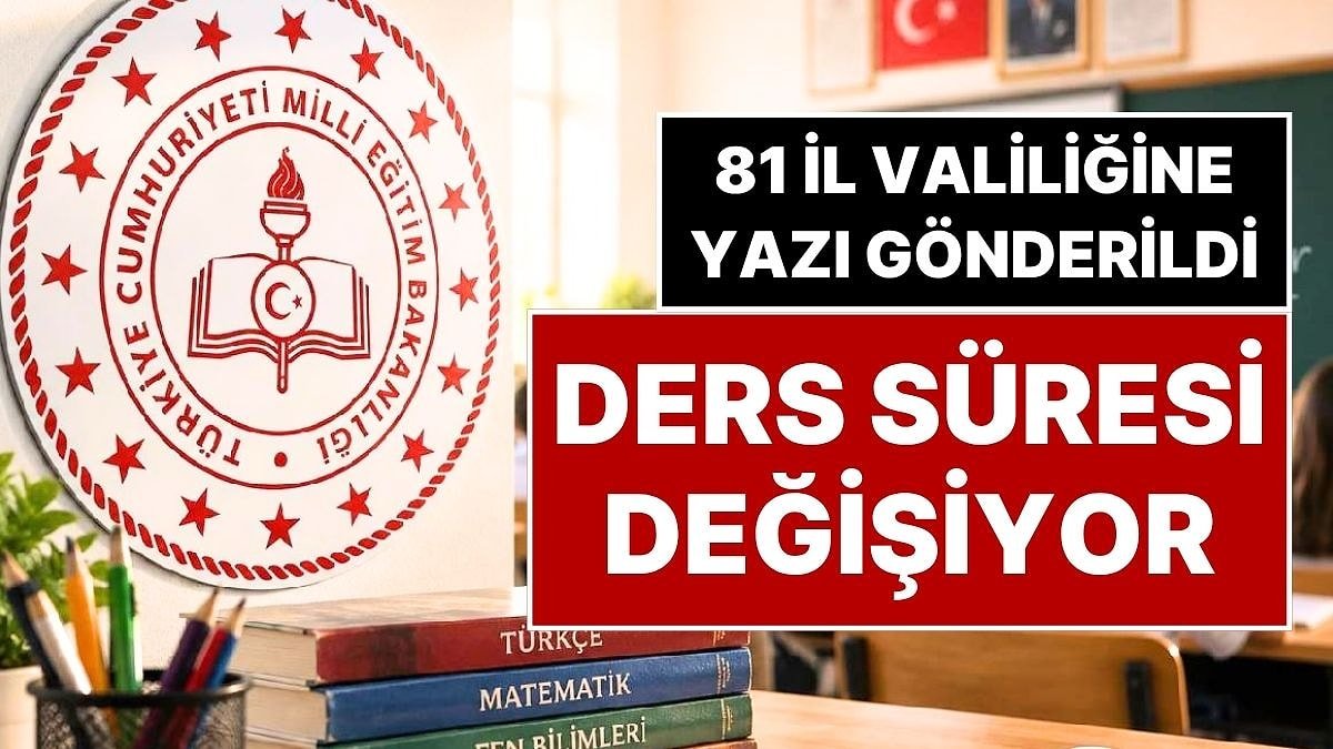 MEB'den İlkokul, Ortaokul ve Liseler İçin Yeni Karar: 40 Dakikalık Ders Saati Değişiyor