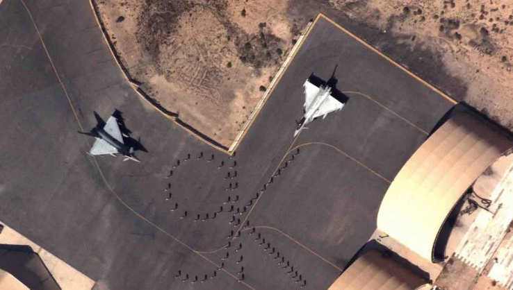 Suudi Arabistan’daki üsse saldırı! İtalya’nın Eurofighter’ı yerde vuruldu