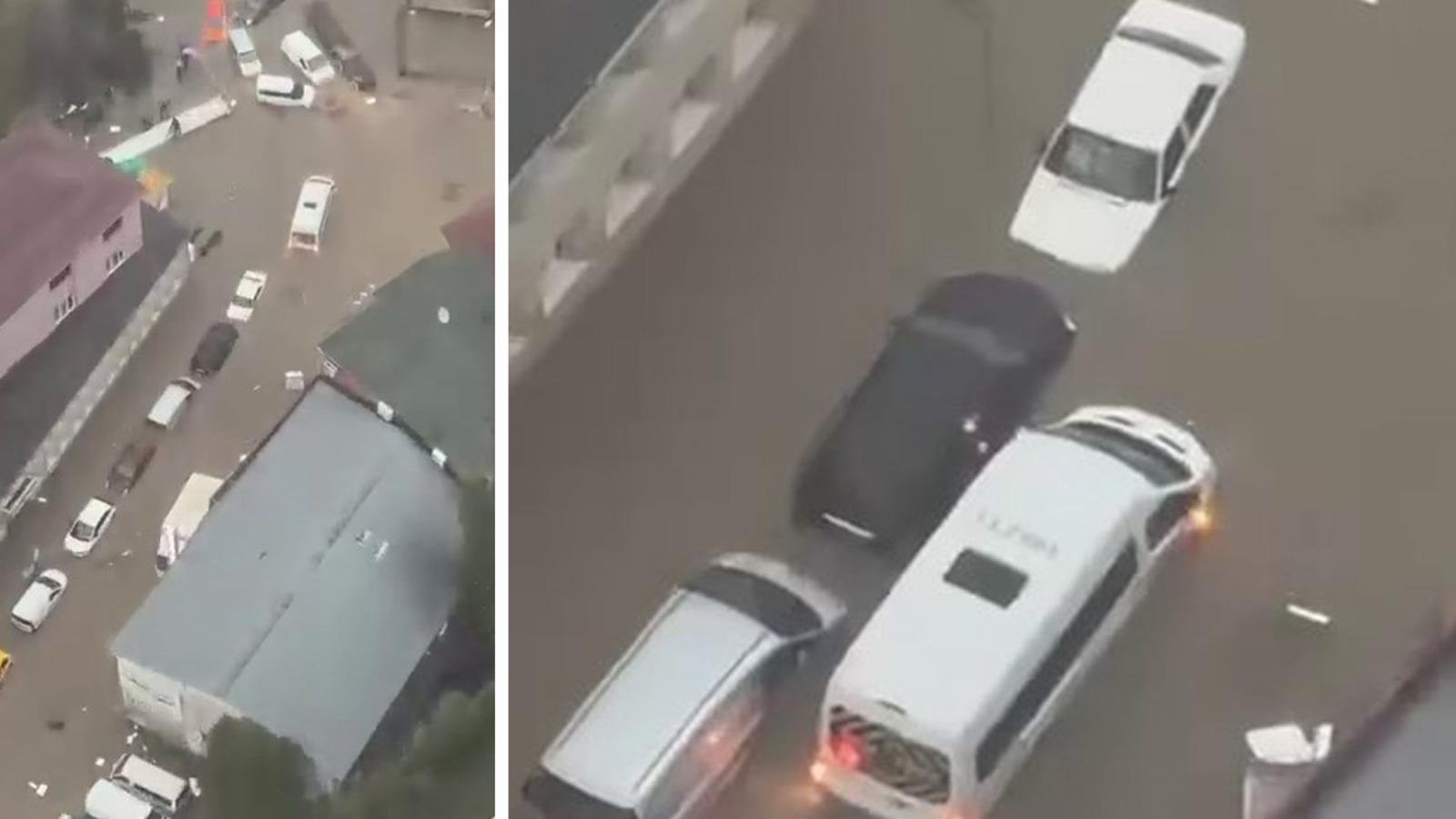 İstanbul sağanak yağışa teslim oldu: Sarıyer’de onlarca araç suya gömüldü! İşte korku dolu anlar