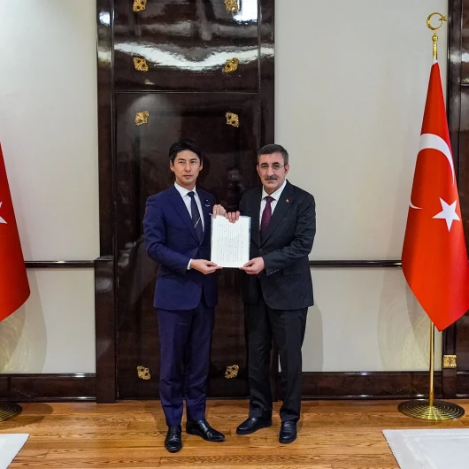 Cumhurbaşkanı Yardımcısı Yılmaz Japon heyetini kabul etti: Takaichi’den Erdoğan’a mektup