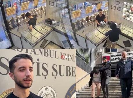 Kuyumcuyu soymaya geldi, tezgahtarın tuzağına düştü! 5 milyonluk liralık hüsran