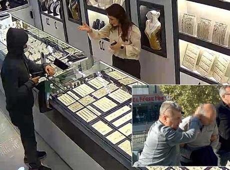 Oyuncak tabancayla kuyumcuyu soymaya kalktı, aldığı cevapla kaçtı! Kıskıvrak yakalandı