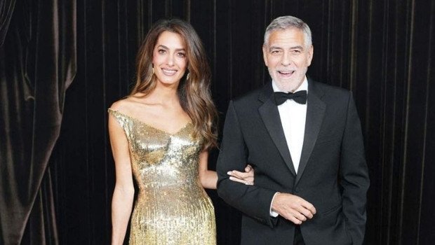 Clooney çiftinden anlamlı gece