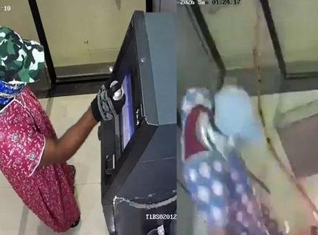 ATM soygunu kamerada! Kadın geceliği giyip, ambulansla geldiler