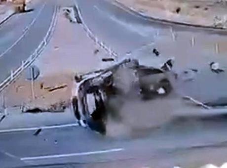 MHP Milletvekili Zuhal Karakoç’un yaralandığı kazanın görüntüleri ortaya çıktı