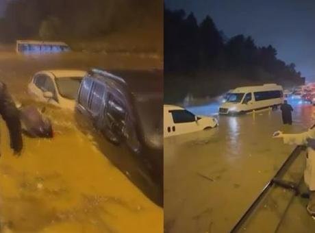 Şile Yolu’nda araçlar mahsur kaldı! Nevzat Demir Tesisleri’nin önü kilitlendi