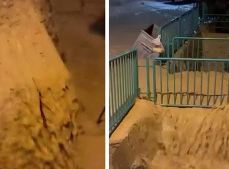 Kocaeli’de sağanak su baskınlarına neden oldu