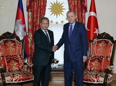Cumhurbaşkanı Erdoğan, Kamboçya Başbakanı Manet’i kabul etti