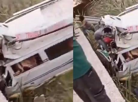 Hindistan’da hacıları taşıyan otobüs kanala düştü! Can kaybı ve yaralılar var