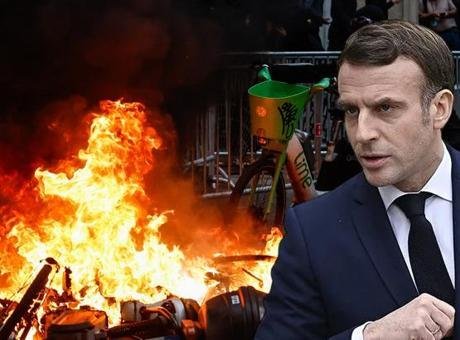 Fransa’da sokaklar alev alev! Macron’dan ulusa sesleniş konuşması: Hepimiz bu gece öfkeliyiz