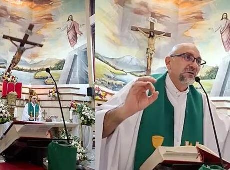 Ayin sırasında üzerine dev haç düşmüştü! Rahibin son sözleri ortaya çıktı