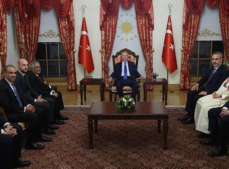 Cumhurbaşkanı Erdoğan 7 ülkenin bakanlarını kabul etti