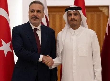 Dışişleri Bakanı Hakan Fidan, Katar Başbakanı ve Dışişleri Bakanı Al Sani ile görüştü
