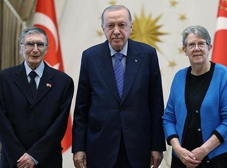 Cumhurbaşkanı Erdoğan, Prof. Dr. Aziz Sancar’ı kabul etti