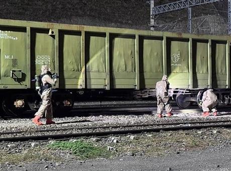 Yük treninde kimyasal sızıntı alarmı! Ekipleri harekete geçirdi