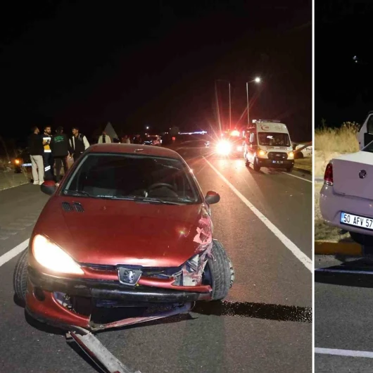 Tilkiye çarpmamak isterken kaza yaptı: Otomobilde sıkışan sürücü kurtarıldı