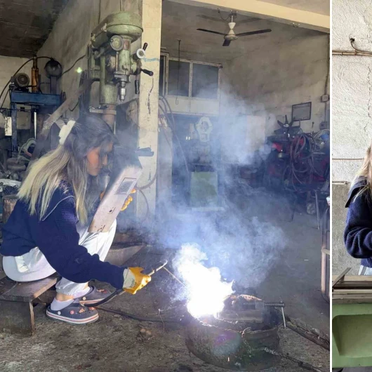 Torna tezgahının başına geçti, memur olmayı beklerken sanayide usta oldu: ‘Eli çok yatkın, kaynak bile yapıyor’