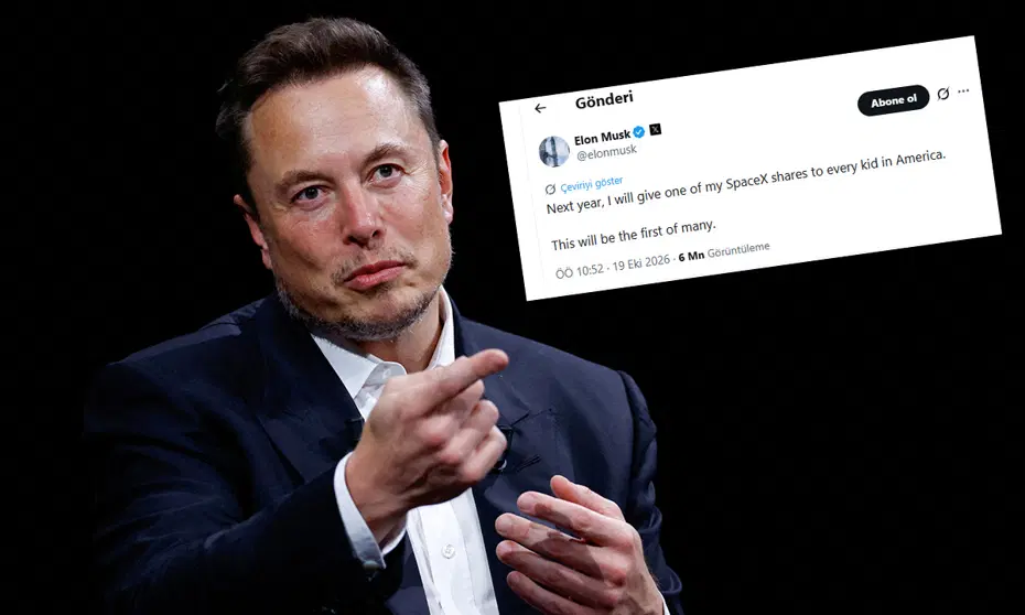 Elon Musk, ABD’deki 72 milyon çocuğun her birine birer SpaceX hissesi verecek