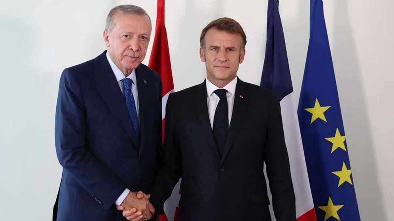 Cumhurbaşkanı Erdoğan, Macron ile görüştü