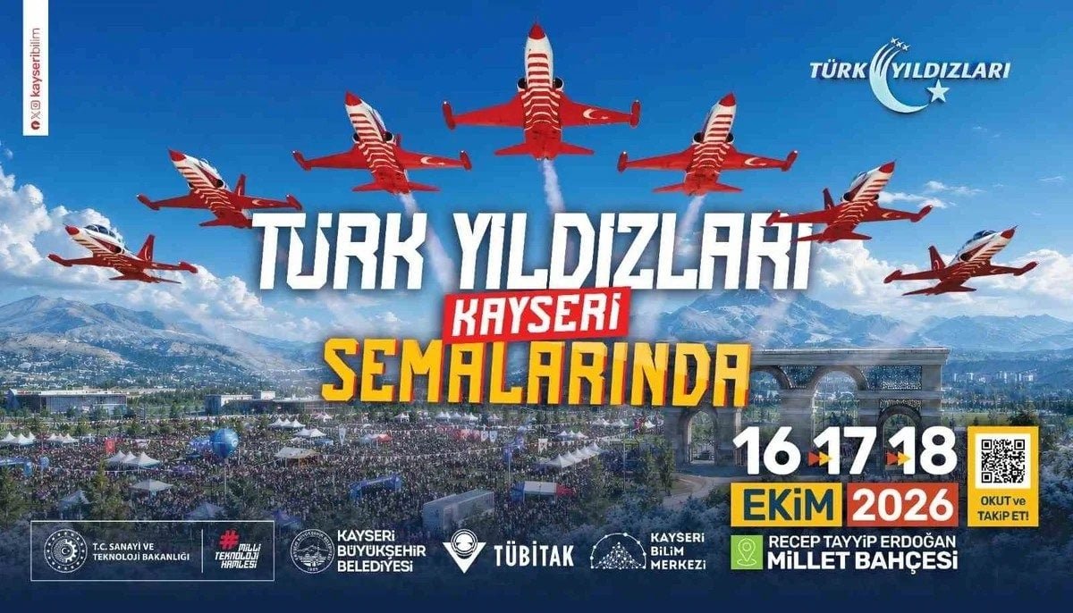 HÜRJET BİLİMFEST Kayseri’de sergilenecek, Türk Yıldızları gösteri uçuşu yapacak
