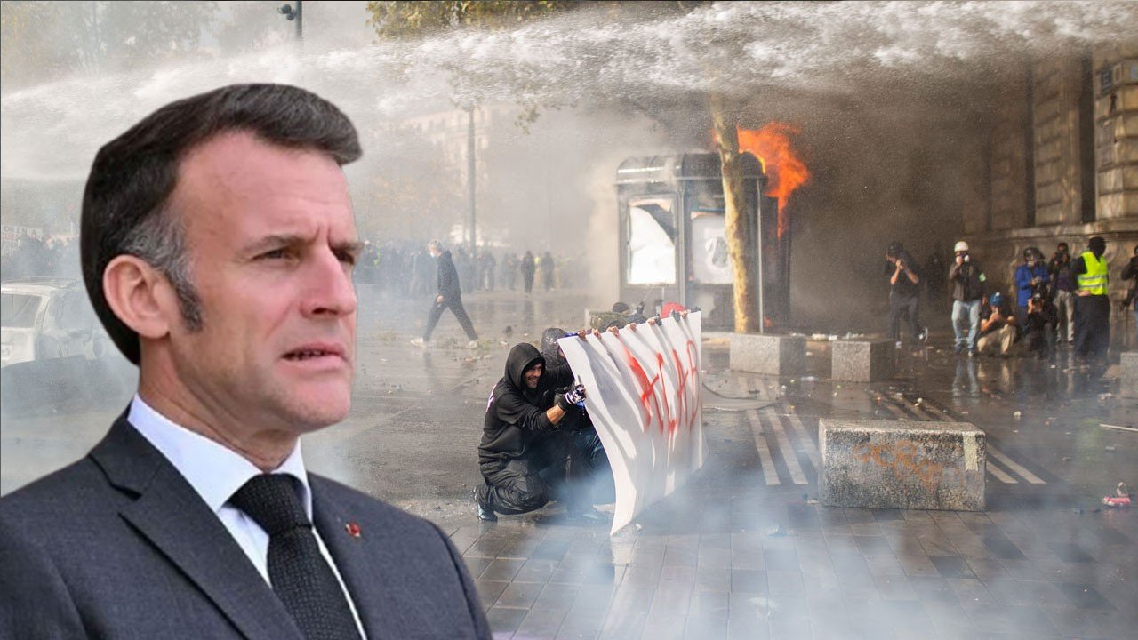 Fransa’da protestolar dinmiyor: Macron istifayı reddetti, yeni talimat verdi