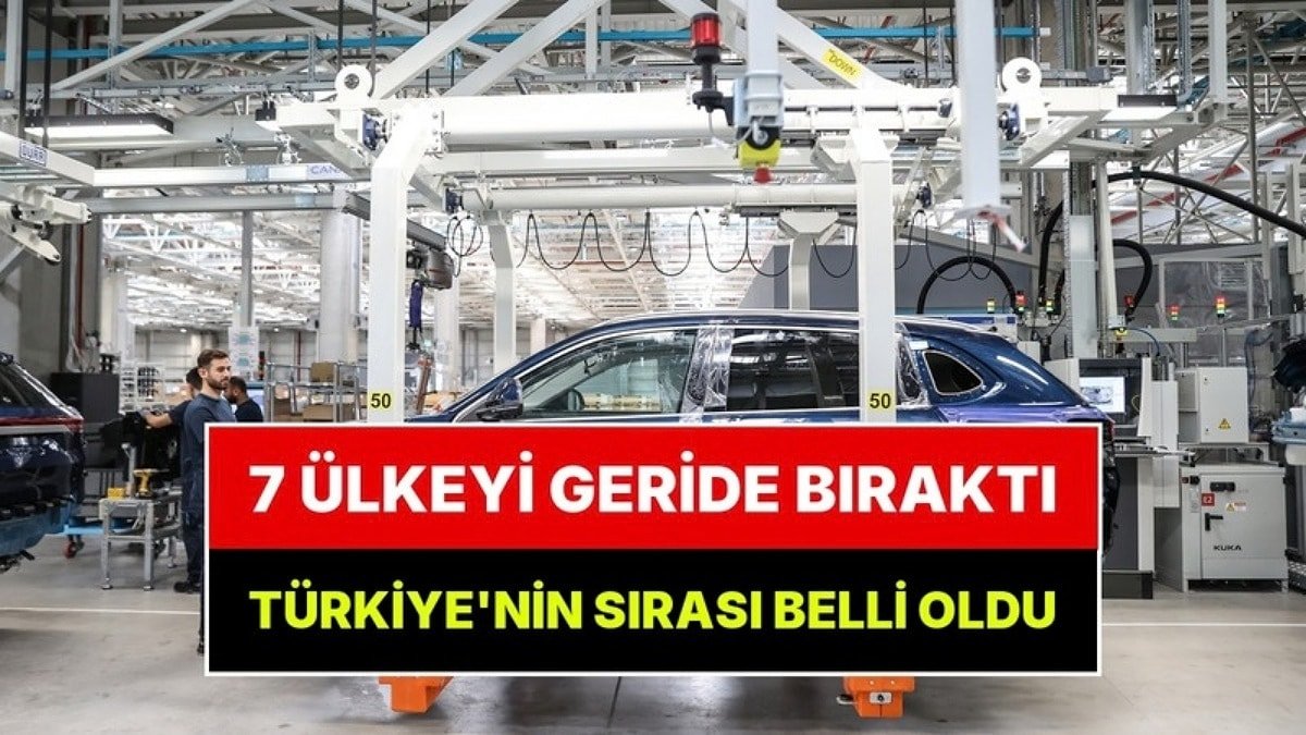 Dünyanın En Çok Araç Üreten 20 Ülkesi Açıklandı: Türkiye'nin Sırası Belli Oldu