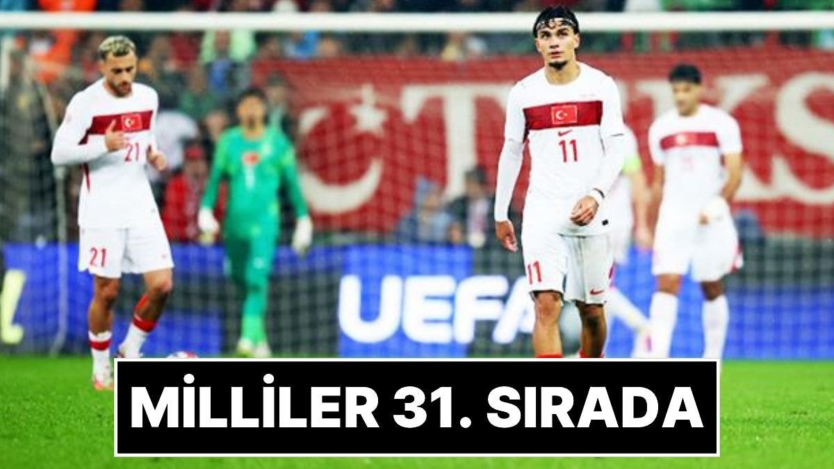 Uluslar Ligi'nde 4 Maçta 4 Yenilgi Alan A Milli Takım FIFA Sıralamasında 31. Sırada